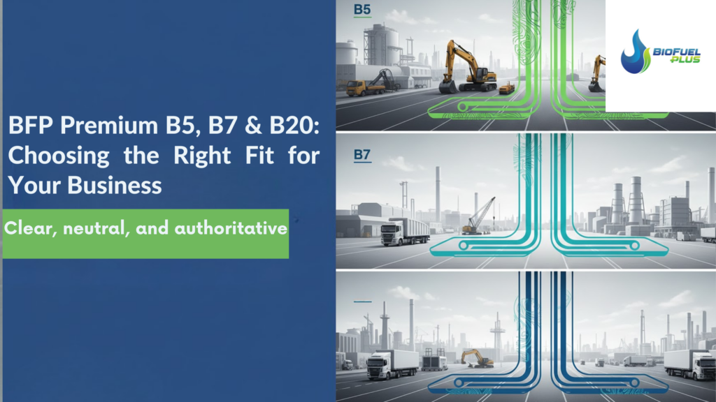 Understanding Biodiesel Blends: BFP PremiumB5 vs B7 vs B20 – Which Is ...